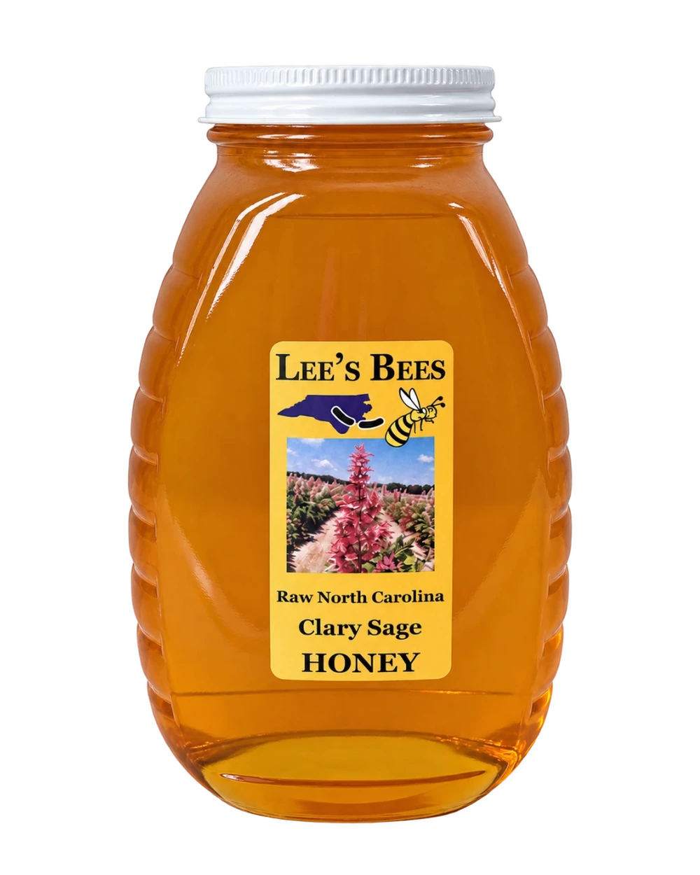 Jar of Lee's Bees raw North Carolina Clary Sage Honey